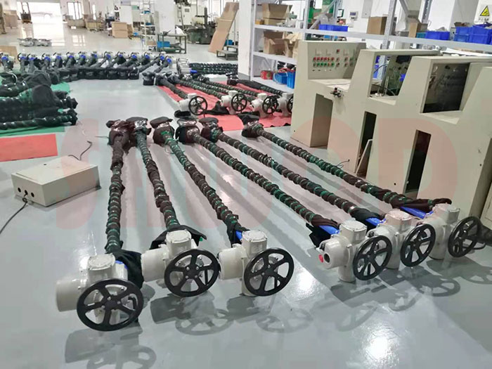 電動(dòng)閘閥帶加長桿出廠前檢驗(yàn)